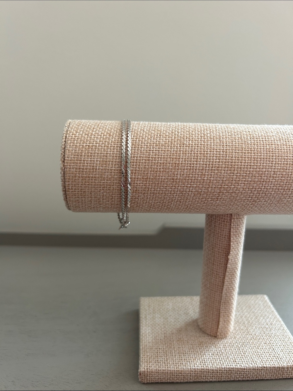 Napier Double-Stranded Silver Tone Ankle Bracelet